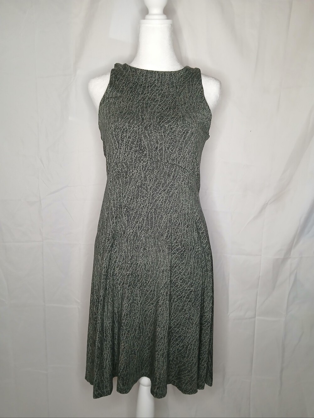 Athleta Heathered Grey Sleeveless A-Line Dress